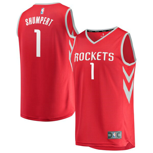 Maillot Houston Rockets Homme Iman Shumpert 1 Icon Edition Rouge